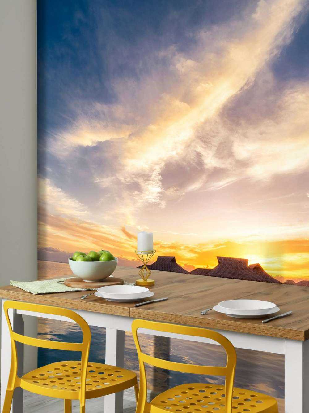 Zonsopkomst bij meer