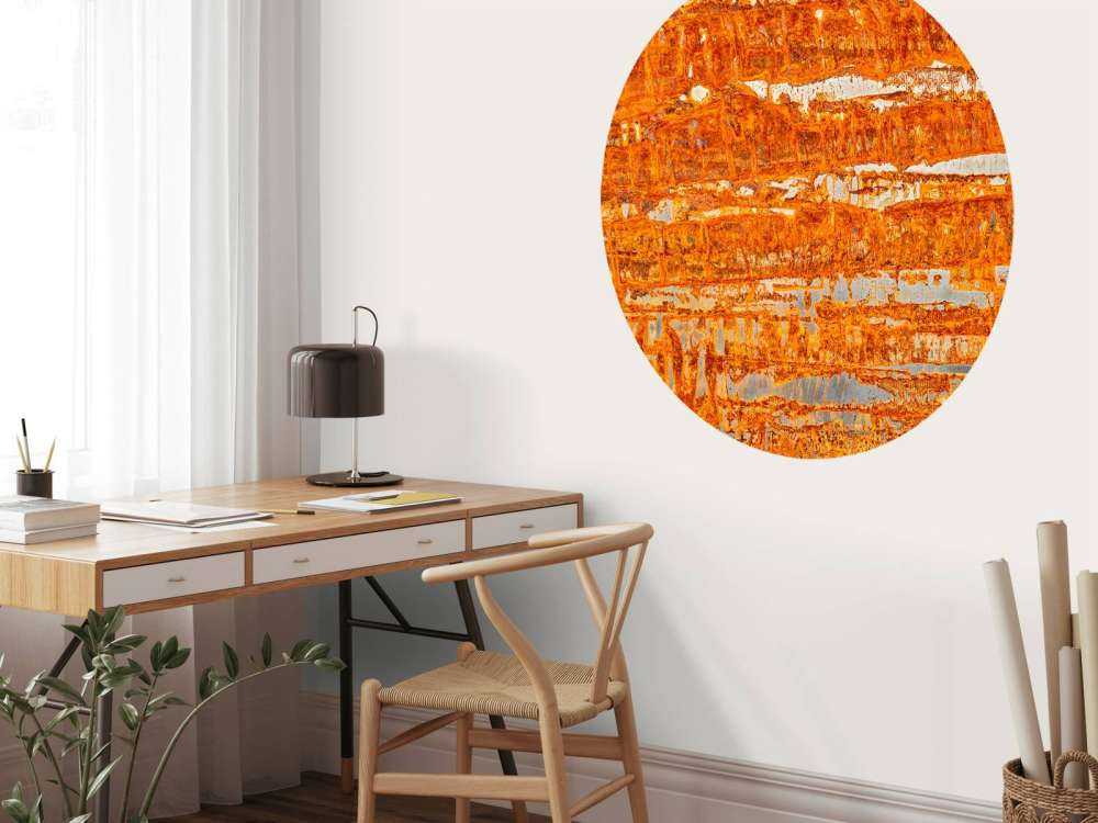 Rusted metal plate