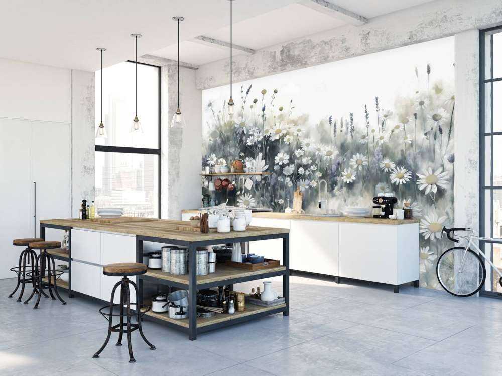 Quiet Daisies Meadow Green