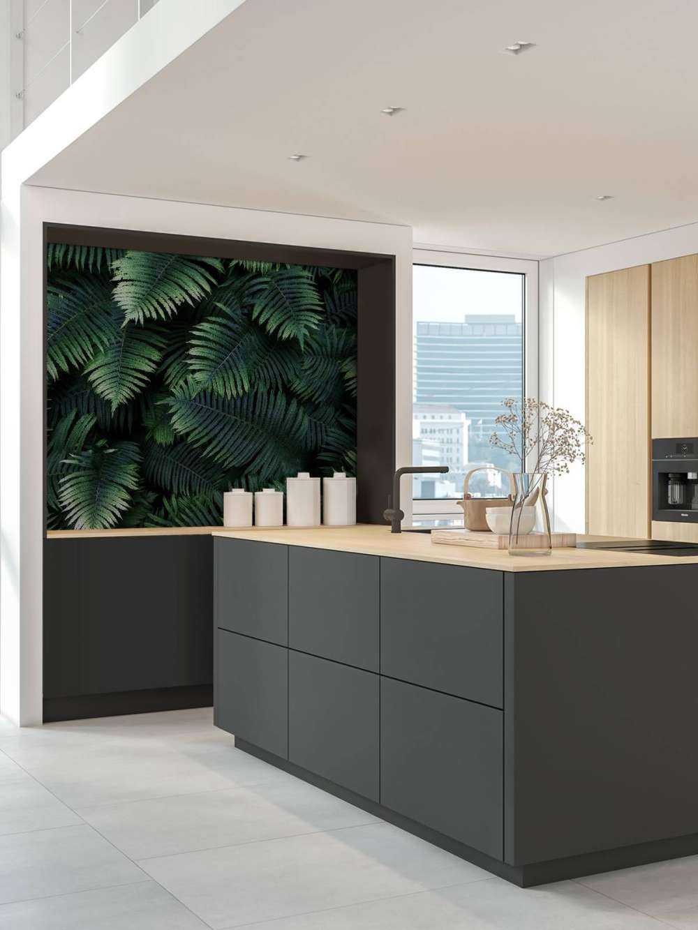 Large palm leaves