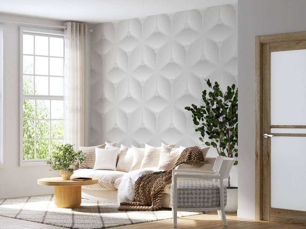 White 3D pattern