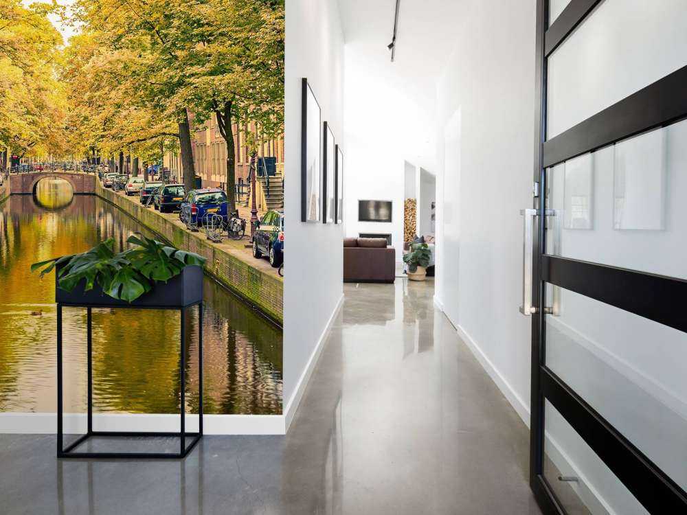 Brug over een kanaal in Amsterdam