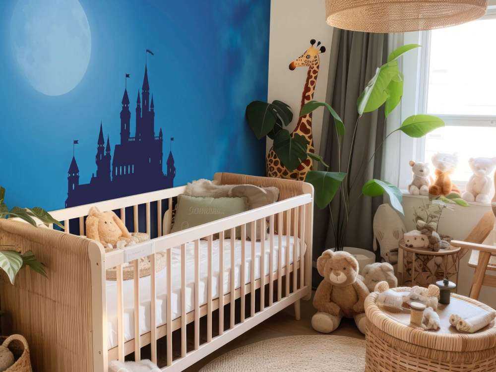 Castle with moonlight