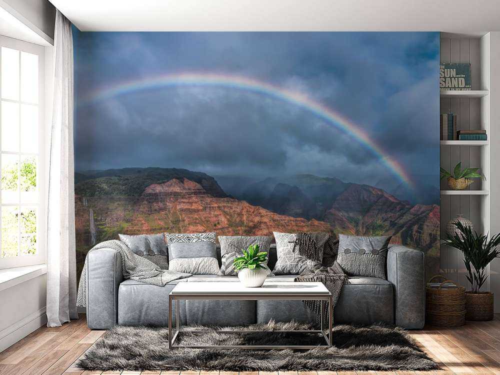 Rainbow over Waimea Canyon