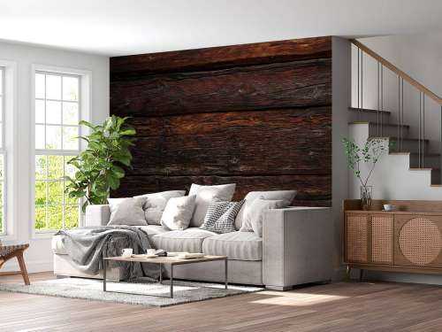 Dark burnt wood