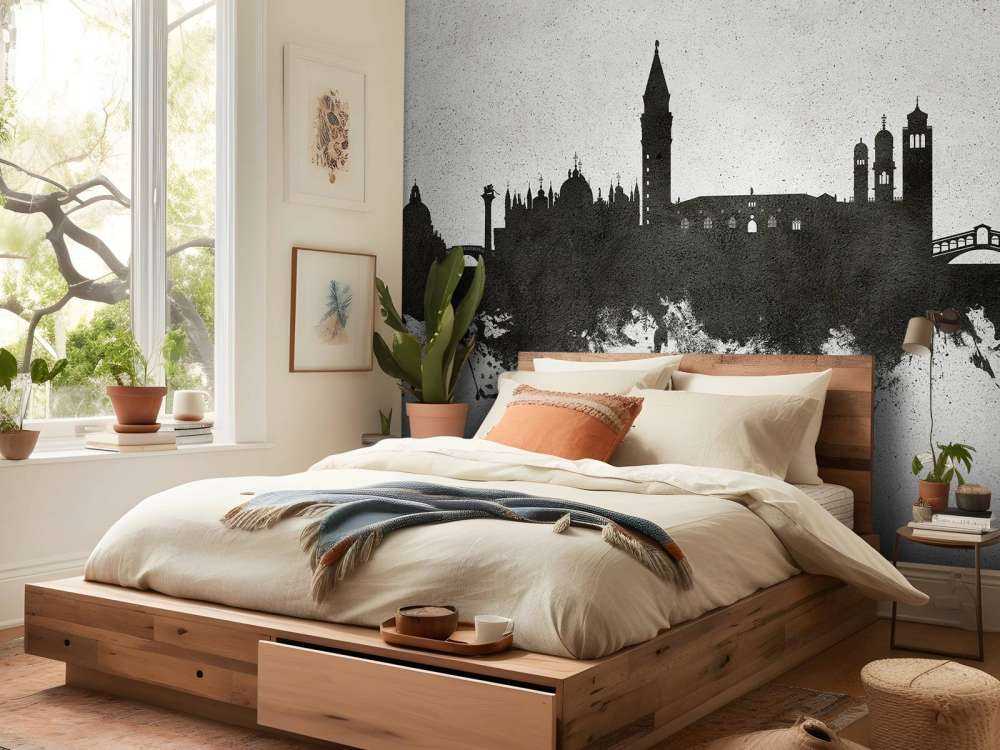 Watercolor skyline, Venice