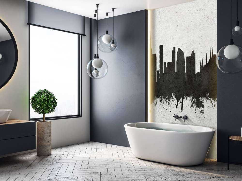 Watercolor skyline, Milan