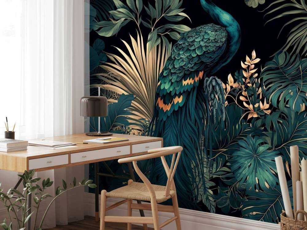 Nighttime Beauty of the Peacock