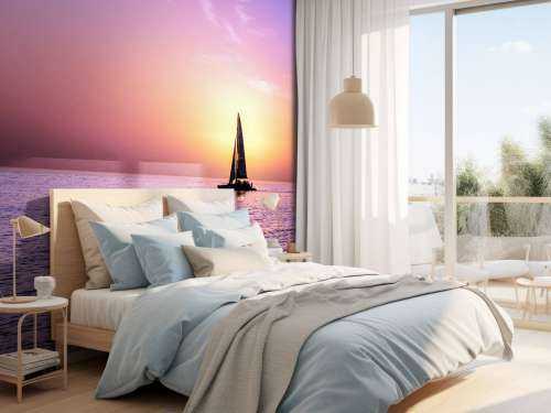 Silhouette sailboat