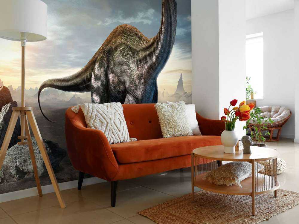 Apatosaurus in the mountains