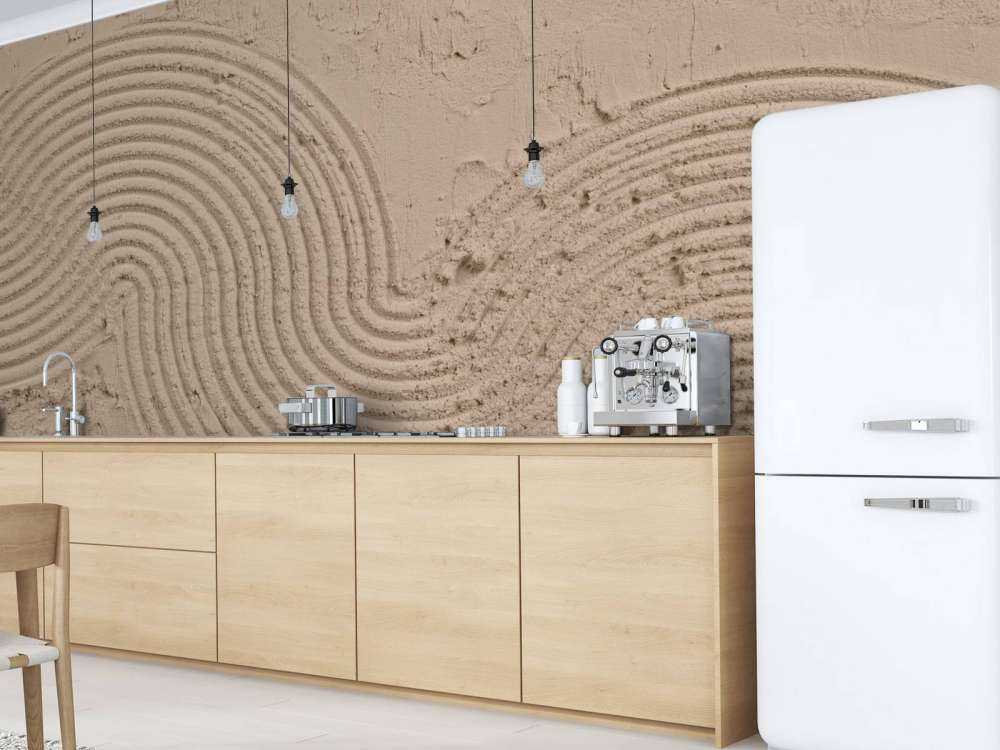 Texture art in taupe