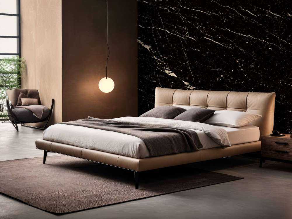 Dark marble with light structure