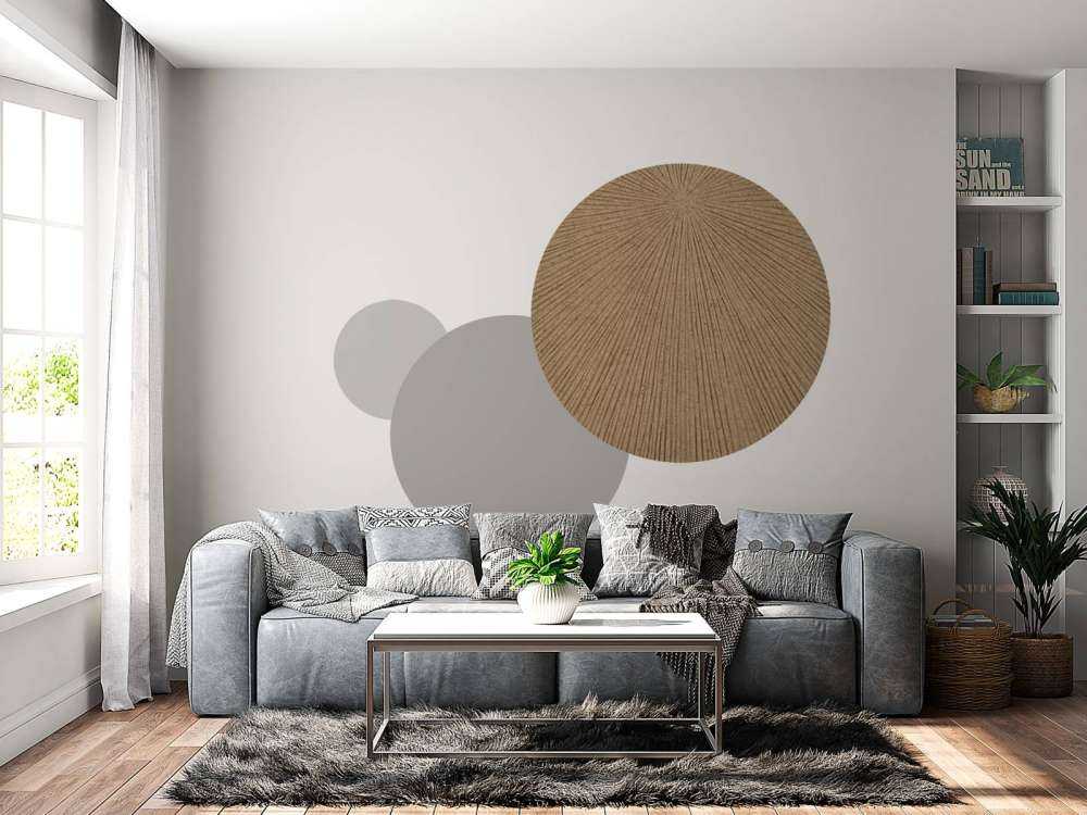 Structure with lines in gold brown