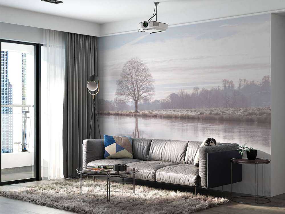 Abandoned winter landscape