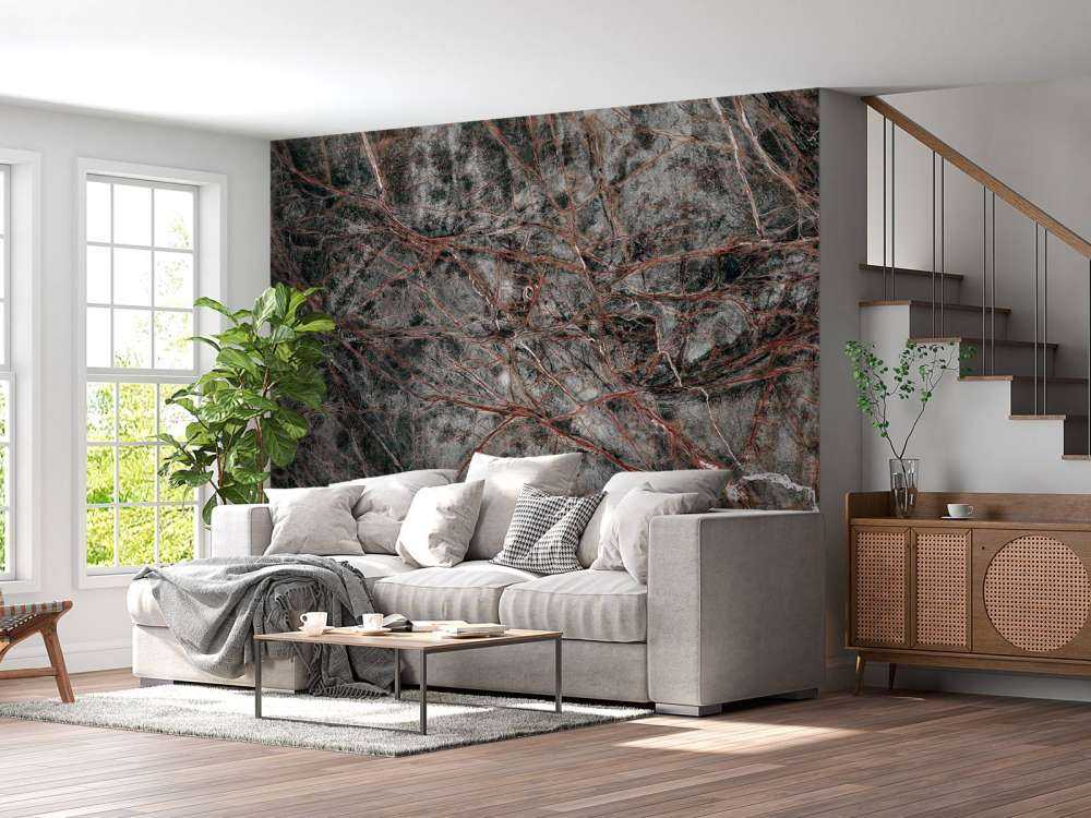 Grey marble with fine structure
