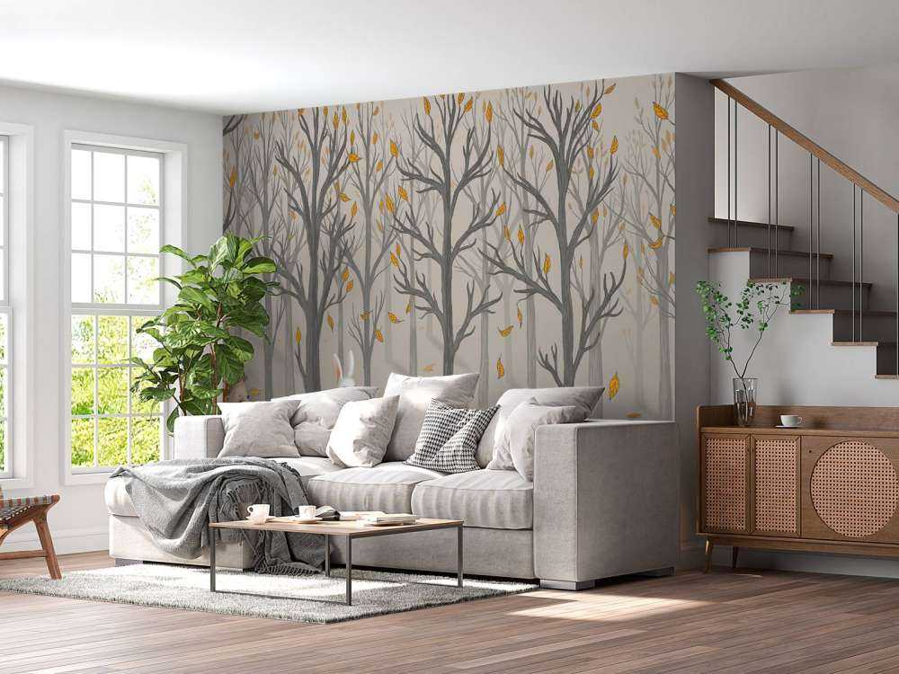 Forest animals in autumn