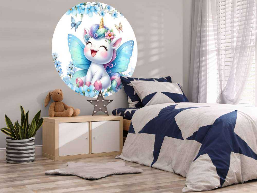 Happy Fairies Unicorn and Flowers