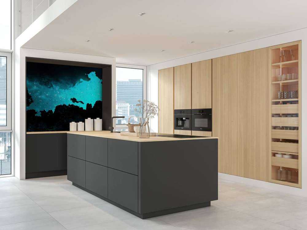 Narrow cave with diver