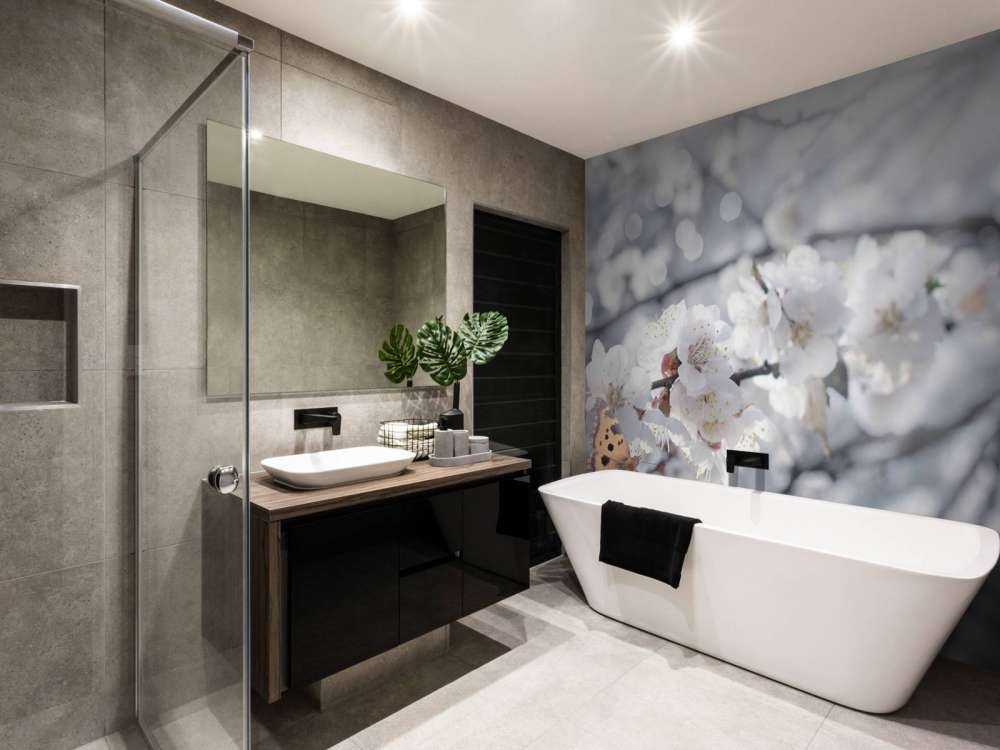 Butterfly with white blossoms