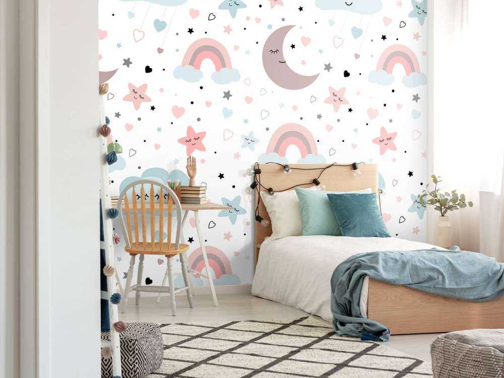Clouds, moons and rainbows