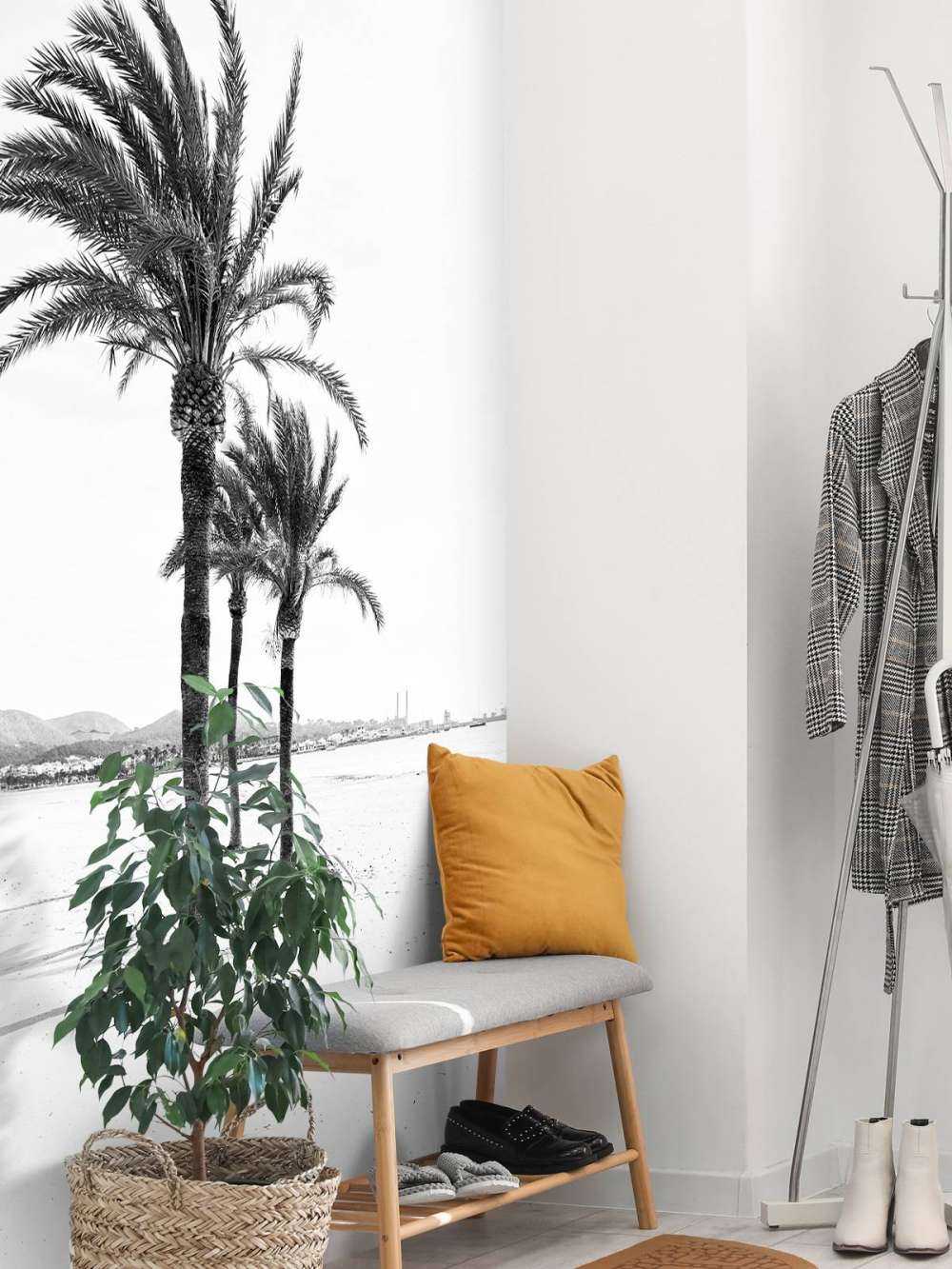 Palm trees together