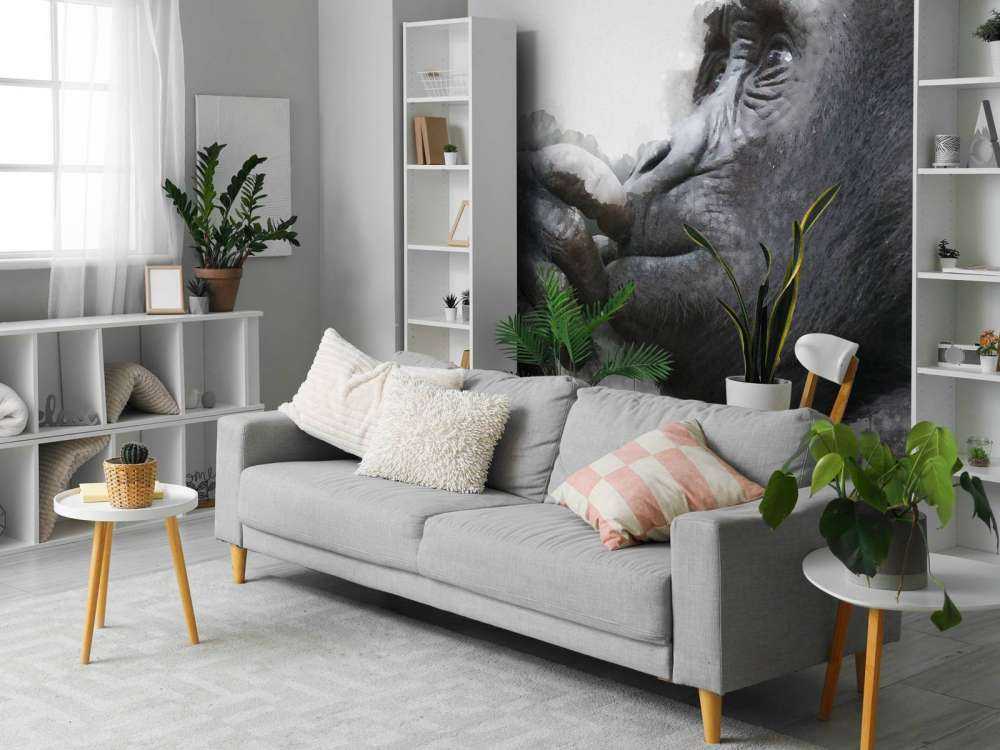 Watercolor chimpanzee