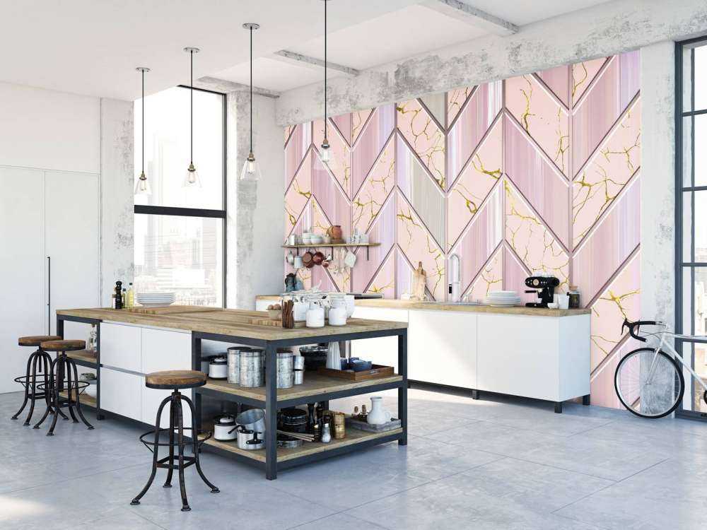 Tile pattern pink