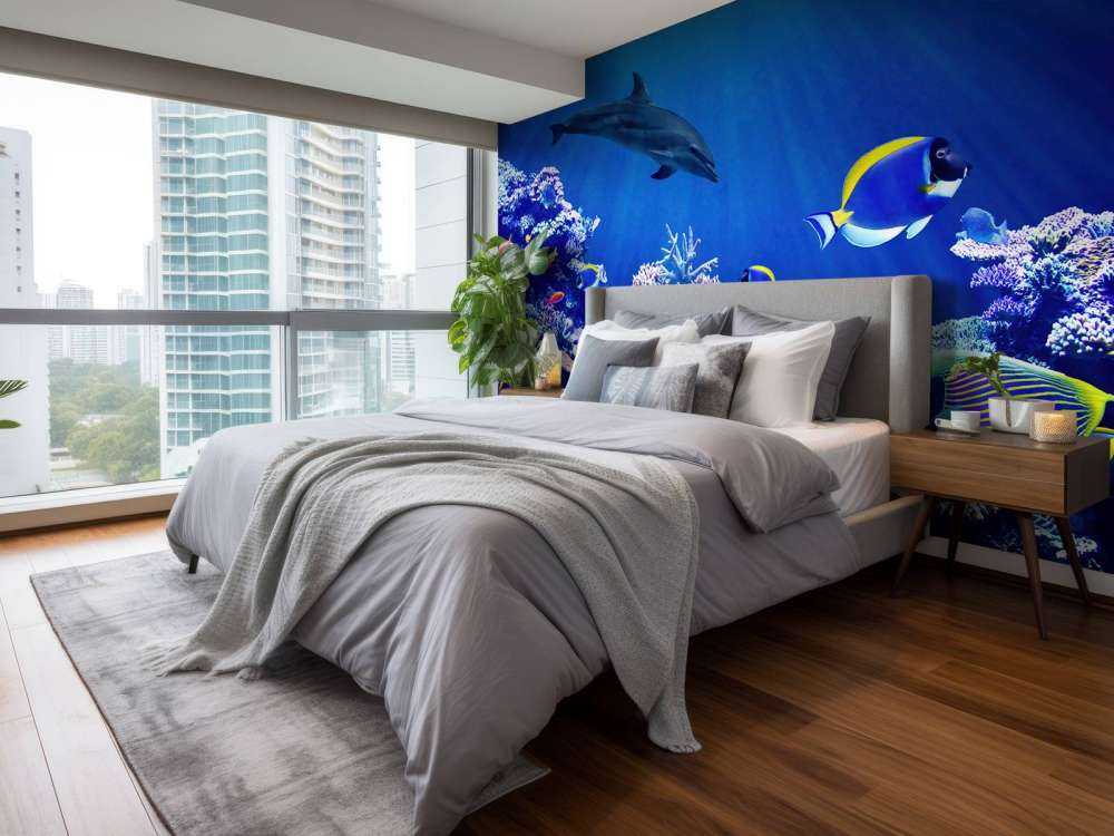 Underwater world blue