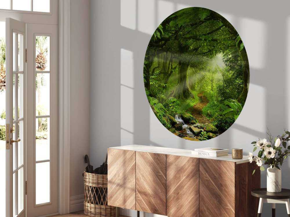 Tropical jungle with sunlight