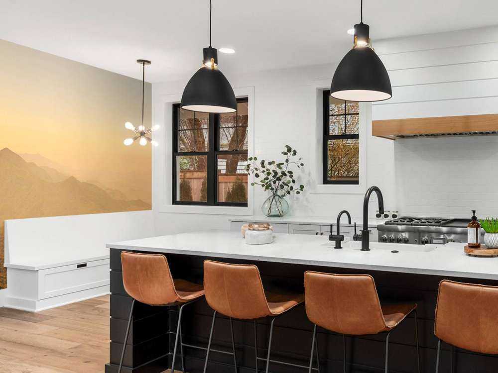 Mountain hill and forest