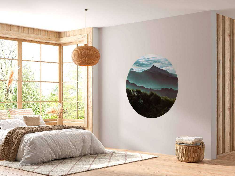 Jungle with mountains