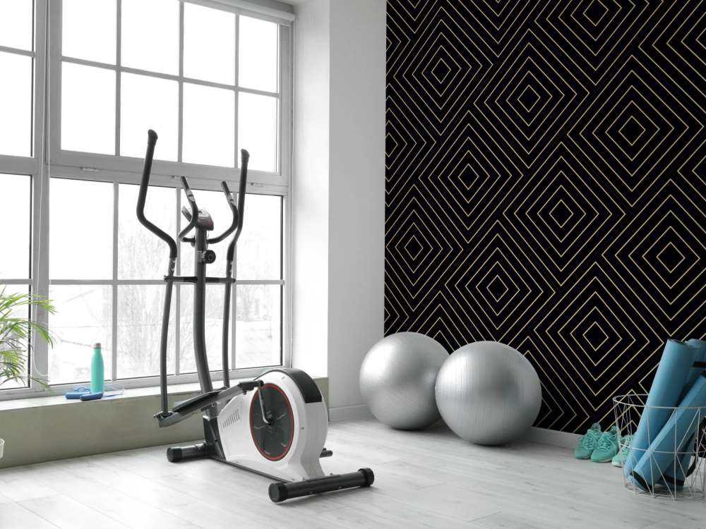 Chevron pattern, black