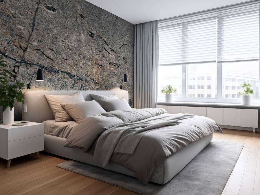 Grey marble structure
