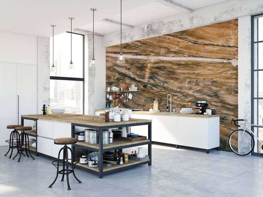 Marble with yellow tint