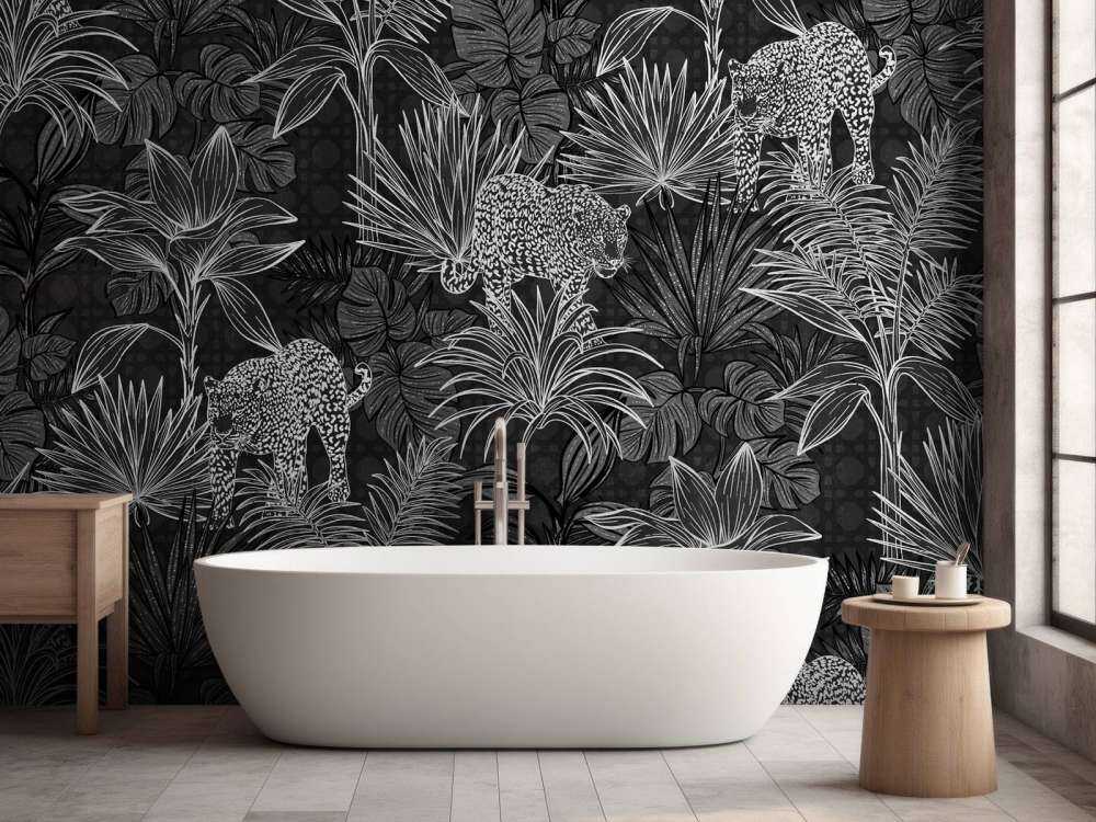 Palm trees and panthers