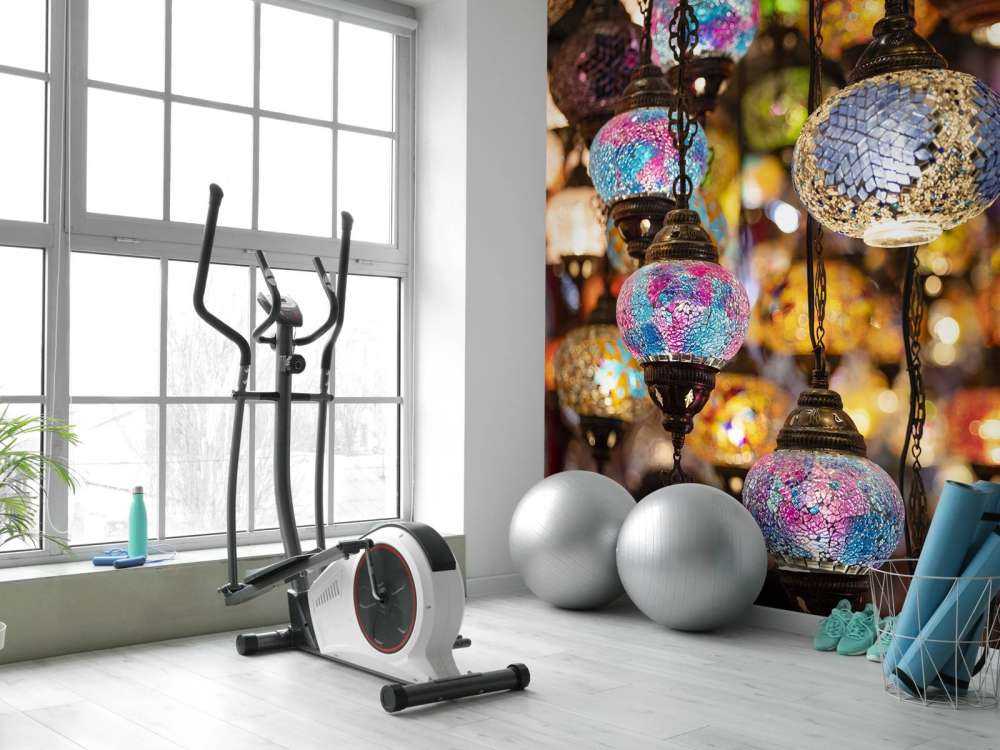 Color full glass lamps