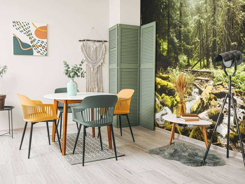 Waterfall in a forest 