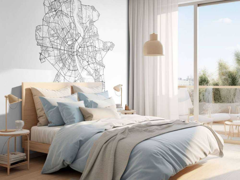 Map of Cologne, white