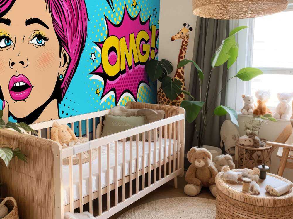 Woman in pop art style