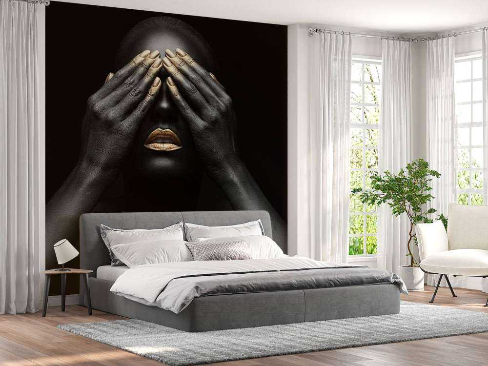 Woman with hands in front of her eyes