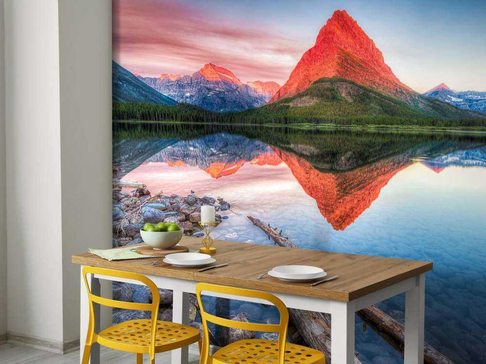 Red mountain top