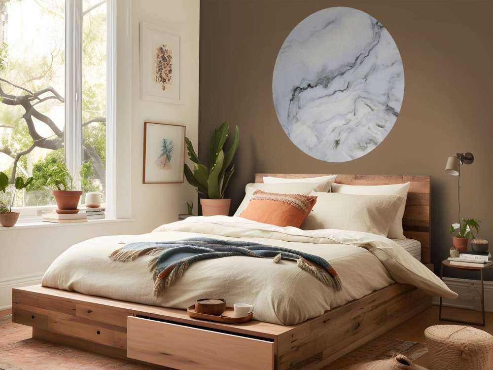 White curly marble