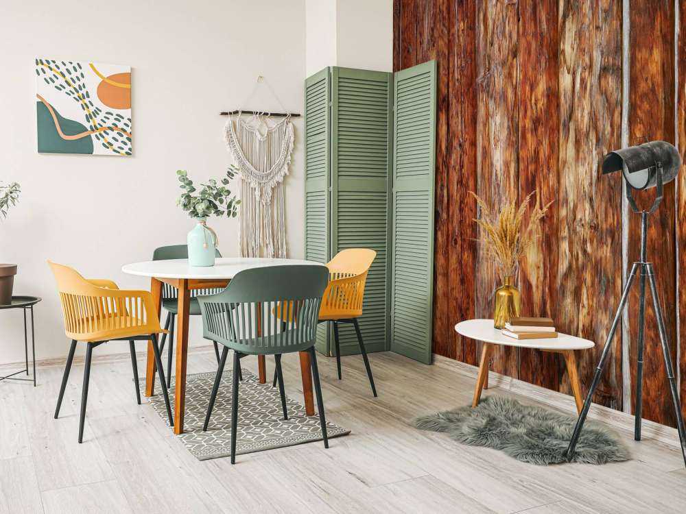 Rough and stained wood