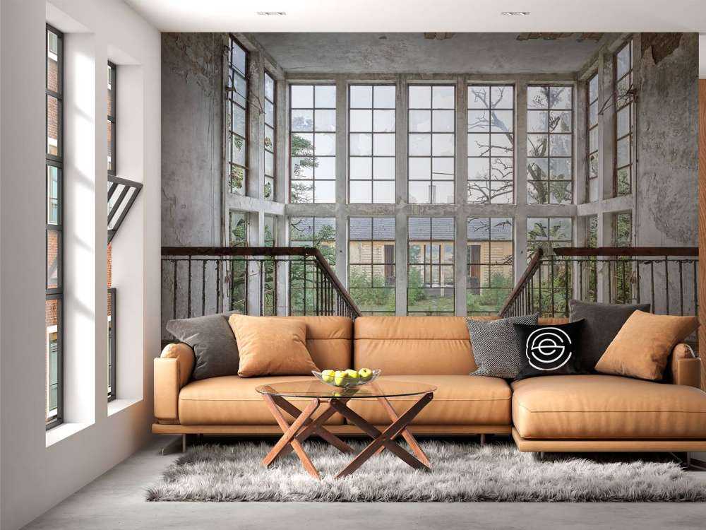 Stairs in abandoned building