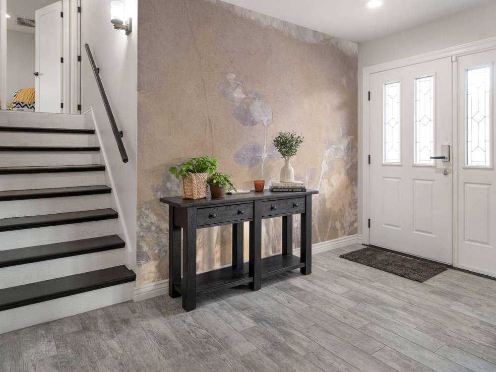 Wild geranium and snowberry - amber