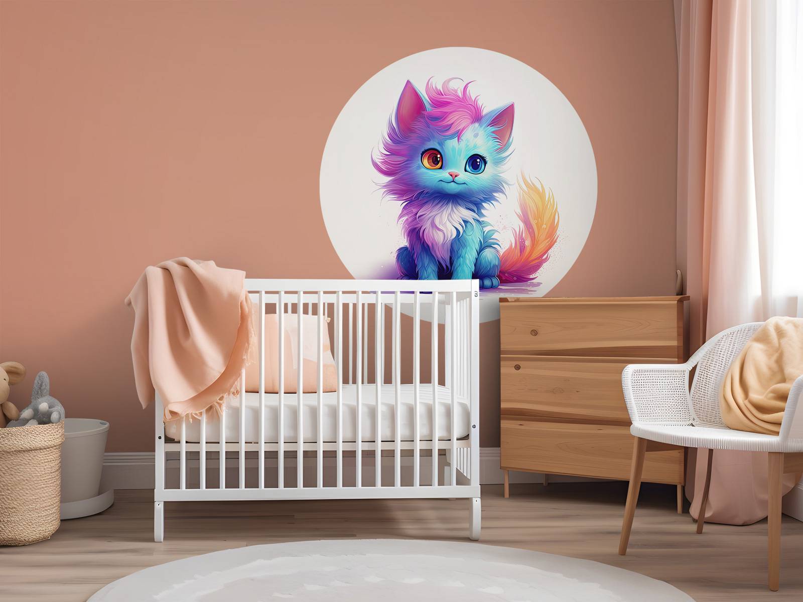 Rainbow baby cat