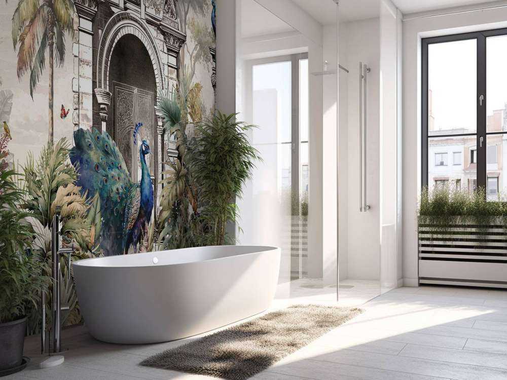 Peacocks in the Garden of Paradise