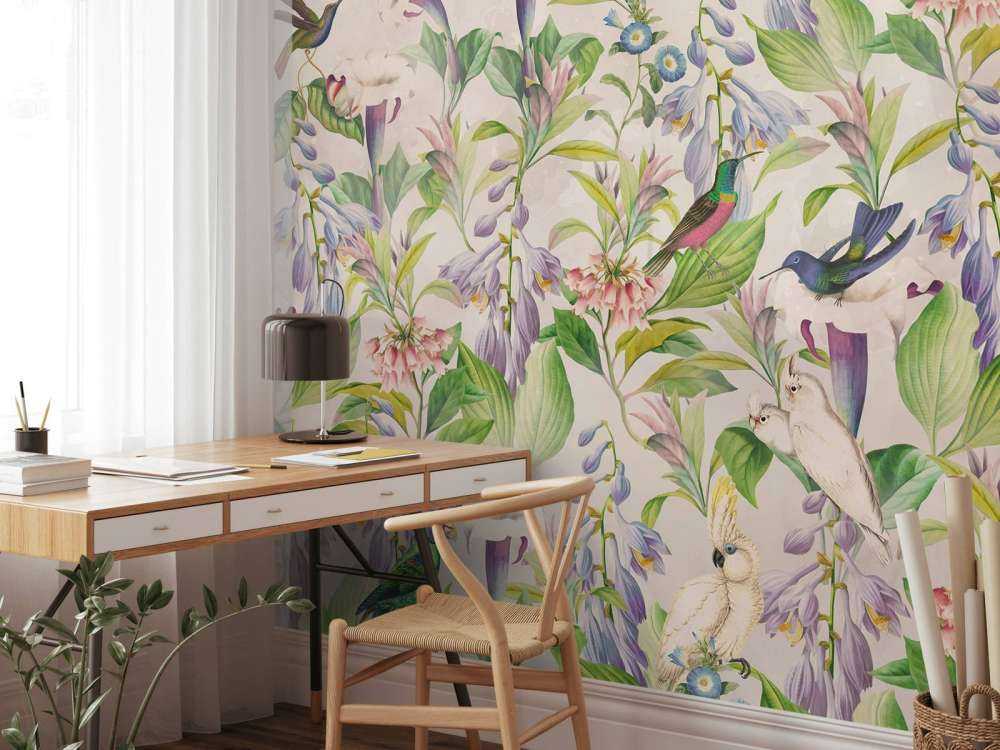 Ethereal Birdsong Blossoms - Pastel Paradise