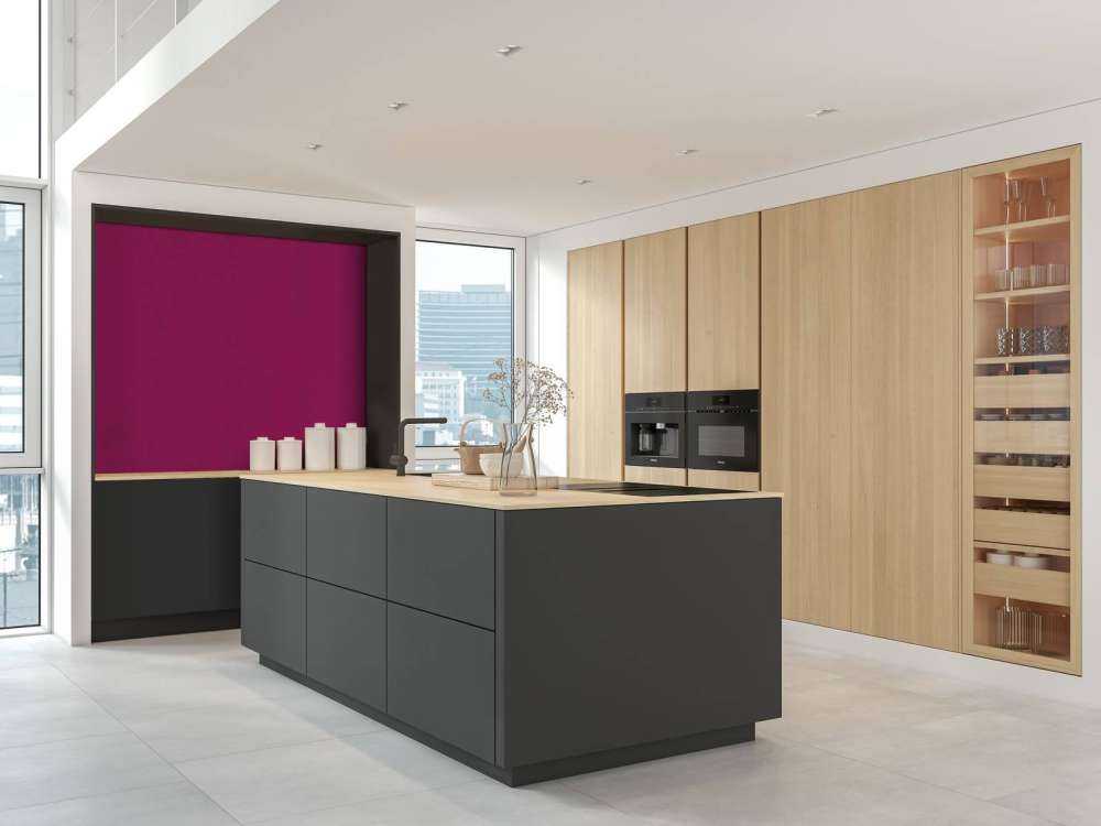 Raspberry purple concrete