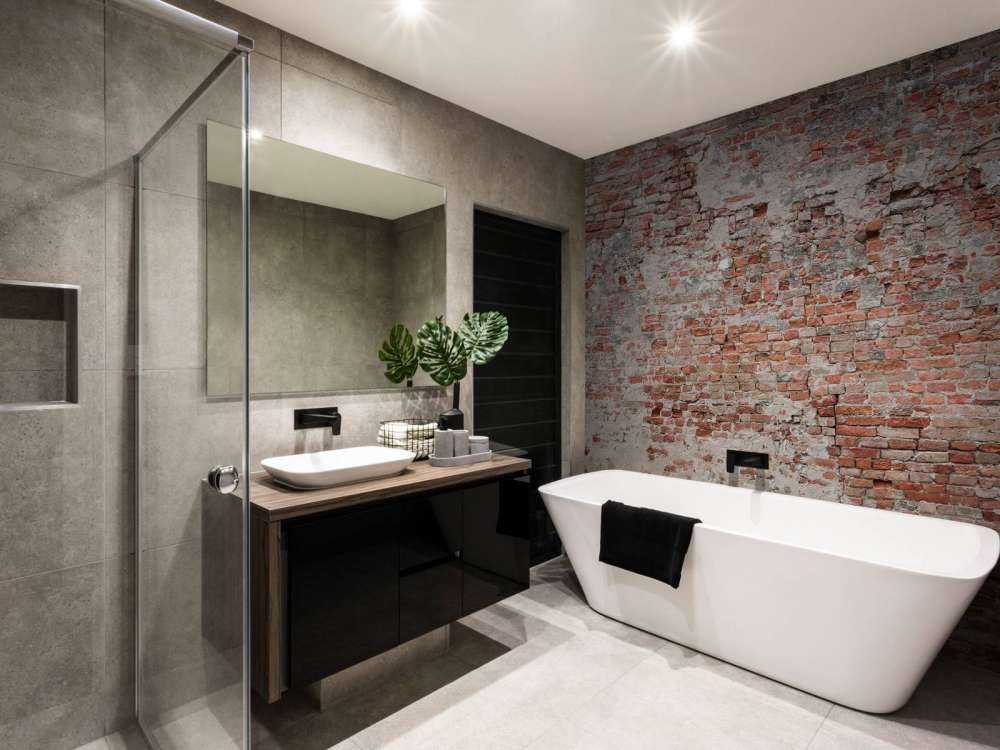 Crumbling brick wall